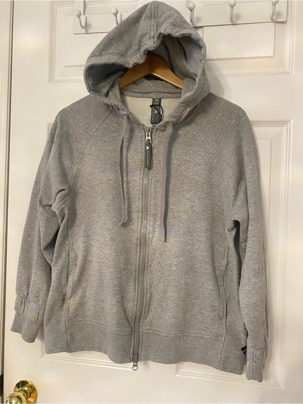 adidas Gray Full-Zip Hooded Sweatshirt #22